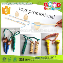 EN71 / ASTM vente en gros de jouets en bois promotionnels pour enfants OEM / ODM intelligent kids skipping rope